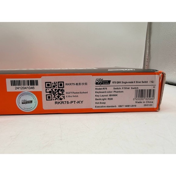 RK ROYAL KLUDGE RKR75 QMK BLACK Mechanical Keyboard Silver Switch RGB Wired - Picture 4 of 6